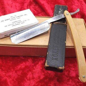 ANTIQUE Straight Blade - Koken Imperial Eagle Razor Mens Shaving by FOX Germany